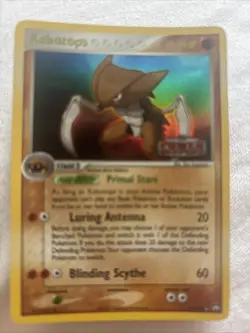 Pokemon TCG Kabutops 10/108 EX Power Keepers Stamped Reverse Holo Rare LP - Image 3