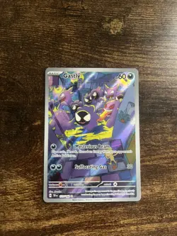 Pokemon Card Gastly 177/162 Temporal Forces Illustration Rare Near Mint - Image 1