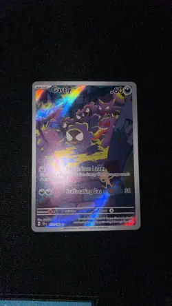 Gastly Illustration Rare Temporal Forces 177/162 Pokemon TCG Holo Card - Image 1