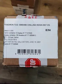 6-Pack CASE Pokemon TCG Chilling Reign Booster Box FACTORY SEALED NEW 820650828461 - Image 1
