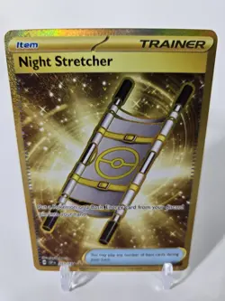 Night Stretcher 251/191 Pokemon 2024 Surging Sparks Gold Holo Hyper Rare - Mint - Image 1