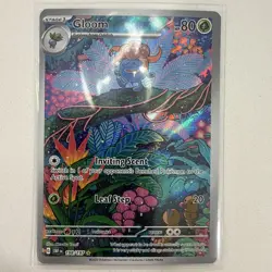 Gloom 198/197 Illustration Rare Obsidian Flames Pokemon Holo Moderately Played - Image 1