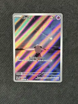 NM Cleffa 202/197 Obsidian Flames Illustration Rare Holo Pokemon Card - Image 1