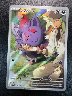 Pokemon Tcg Journey Together N's Zorua Black Star Promo Illustration Rare NM - Image 1