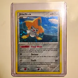 Pokemon TCG Jirachi 7/111 Rising Rivals Holo Rare English 60 HP Basic Card - Image 1