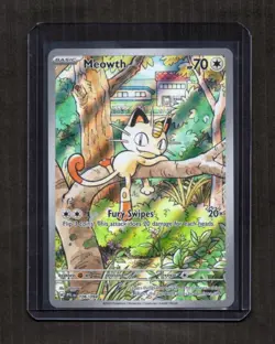 Meowth 106/094 Illustration Rare - Phantasmal Flames - Pokemon TCG - Image 1