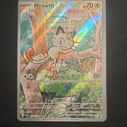 Pokemon TCG: Me02 Phantasmal Flames: 106/094 Meowth IR Full Art Holo Basic - Image 1
