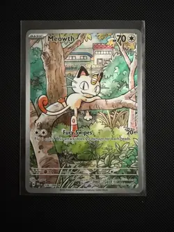 Pokemon TCG - Meowth 106/094 - Phantasmal Flames - Full Art - Image 1