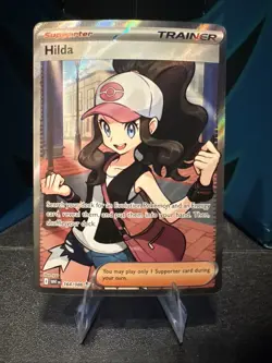 Pokemon TCG Hilda 164/086 Full Art Ultra Rare White Flare Holo - Image 1