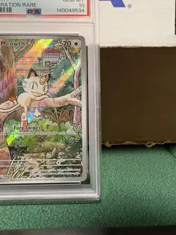 Pokemon TCG: Meowth #106/094 Illustration Rare, Phantasmal Flames, PSA 10 GM MT. - Image 4