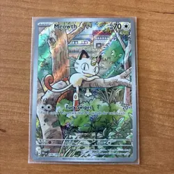Pokemon TCG Meowth 106/094 Phantasmal Flames Full Art English - NM - Image 1