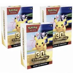 3X Pokemon TCG 30th Celebration Booster Bundle Box - 6 Booster Packs (PREORDER) - Image 1