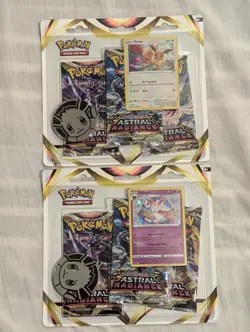 Pokemon TCG Astral Radiance 3 Pack Blister Eevee + Sylveon x 2 New Sealed S&V - Image 1