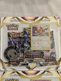 Pokemon TCG Astral Radiance 3 Pack Blister Eevee + Sylveon x 2 New Sealed S&V - Image 3