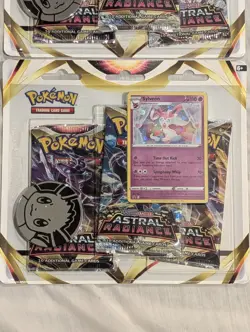 Pokemon TCG Astral Radiance 3 Pack Blister Eevee + Sylveon x 2 New Sealed S&V - Image 4
