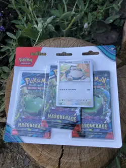 Pokemon TCG Twilight Masquerade 3-Blister Pack Snorlax Promo New Factory Sealed - Image 4