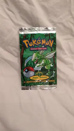 Pokemon TCG Jungle Booster Pack 1st Edition EMPTY No Cards Scyther WOTC Vintage - Image 1