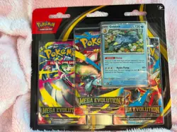 Pokemon TCG Mega Evolution 3 Booster Pack Golduck Promo Card Brand New Sealed - Image 1