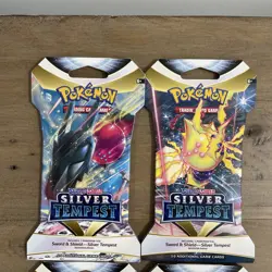 4 x Silver Tempest Sleeved Booster Pack Art Set - New & SEALED Pokemon TCG Cards - Image 2