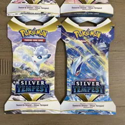 4 x Silver Tempest Sleeved Booster Pack Art Set - New & SEALED Pokemon TCG Cards - Image 3