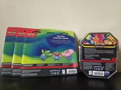 3x Pokemon TCG Phantasmal Flames Double Blister Packs + Mega Charizard X EX Tin - Image 2