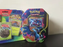 3x Pokemon TCG Phantasmal Flames Double Blister Packs + Mega Charizard X EX Tin - Image 3