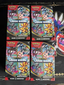Pokemon TCG: Mega Evolution-Chaos Rising Booster Bundle (6 Packs) - Image 1
