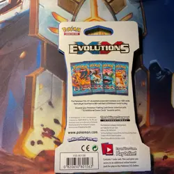 Pokemon TCG XY Evolutions Sleeved Booster Pack 2016 Blastoise Artwork Sealed - Image 2