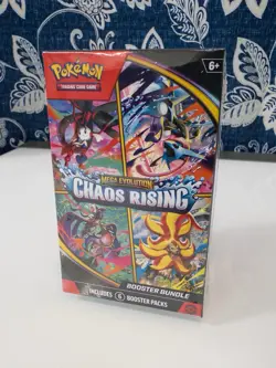 Pokemon TCG Mega Evolution Chaos Rising Booster Bundle 6 Packs Sealed ME04 - Image 1