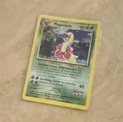 Pokemon TCG Meganium 11/111 Neo Genesis Holo Rare Unlimited EN 2000 100 HP - Image 1