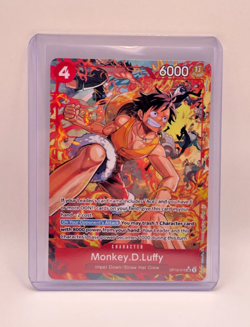 One Piece Monkey D Luffy Alt Art OP16-015 The Time of Battle SR Parallel Card NM - Image 1