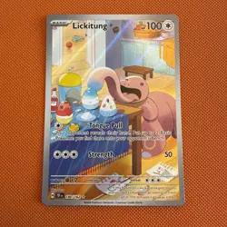 Pokemon TCG Lickitung Scarlet Violet Temporal Forces 180/162 Illustration Rare - Image 1