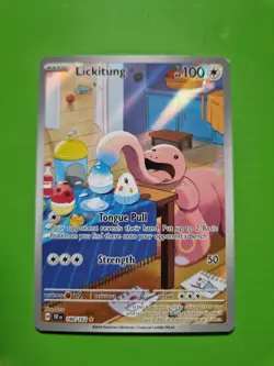 Pokemon TCG Lickitung Scarlet Violet Temporal Forces 180/162 Illustration Rare - Image 1