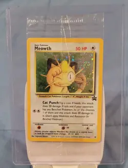 Pokemon TCG Meowth 10 Promo Sealed Wizards Black Star Holo - Image 1