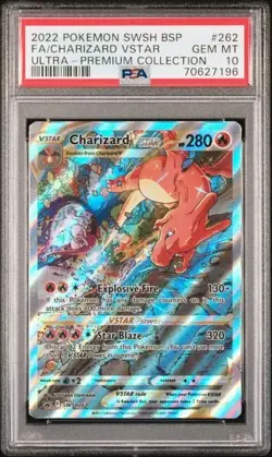 Pokemon TCG PSA 10 - 2022 FA/Charizard VSTAR Ultra-Premium Collection SWSH262 - Image 1