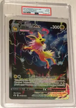 2021 Pokemon SWSH SWSH184 Black Star Promo PSA 6 Jolteon VMAX JUMBO ALT ART #184 - Image 1