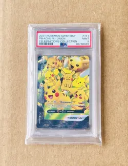 2021 Pokemon Celebrations Black Star Promo Pikachu V-Union #141 - PSA 9 - Image 1