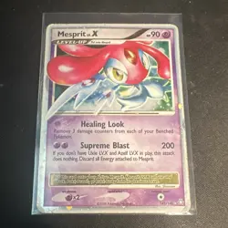 Pokemon Mesprit LV.X 143/146 Legends Awakened Ultra Rare Holo EN 90 HP - Image 1