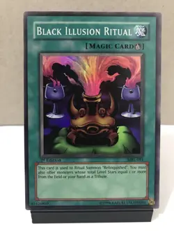 Black Illusion Ritual MRL-051 Magic Ruler 1st Edition Yugioh TCG Vintage - NM - Image 2