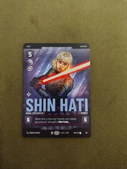 Shin Hati - Going SomewhereU ASH 791 Prestige Non Foil Star Wars Unlimited SWU - Image 1