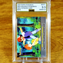 Pokemon Topps TV Series 2 Episode 3 Ash Catches a Pokemon EP3 AGS Mint+ 9.5 2000 - Image 2