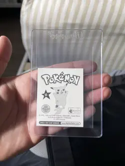 Pokemon Merlin Series 2 Holo Pikachu and Ash Sticker 1999 Vintage Nintendo Rare - Image 2