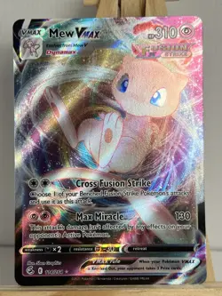 Pokemon Card Mew Vmax 114/264 Fusion Strike Holo Rare Near Mint - Image 1