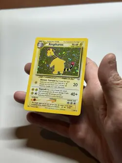 Ampharos 1/64 Holo Rare Neo Revelation WOTC Pokemon Card 2001 LP - Image 2