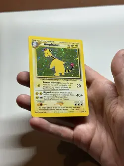 Ampharos 1/64 Holo Rare Neo Revelation WOTC Pokemon Card 2001 LP - Image 3