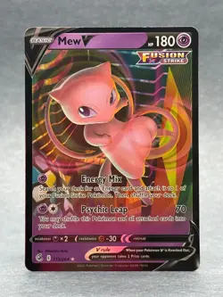 Pokemon - 113/264 Mew V SWSH08 Fusion Strike Ultra Rare Full Art Holo NM TCG - Image 1