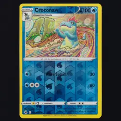 Croconaw 056/264 Fusion Strike Reverse Holo Komiya Art Pokemon TCG NM - Image 1