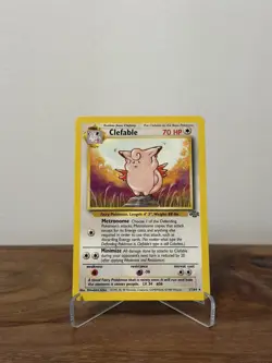 Clefable Jungle 17/64 Non Holo Unlimited Rare NM+ WOTC Vintage Pokemon card - Image 1