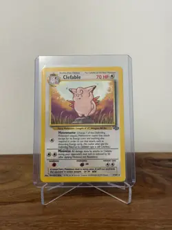 Clefable Jungle 17/64 Non Holo Unlimited Rare NM+ WOTC Vintage Pokemon card - Image 5