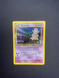 Pokemon TCG Slowking Neo Genesis 14 Holo Unlimited Rare Card SWIRL - Image 1